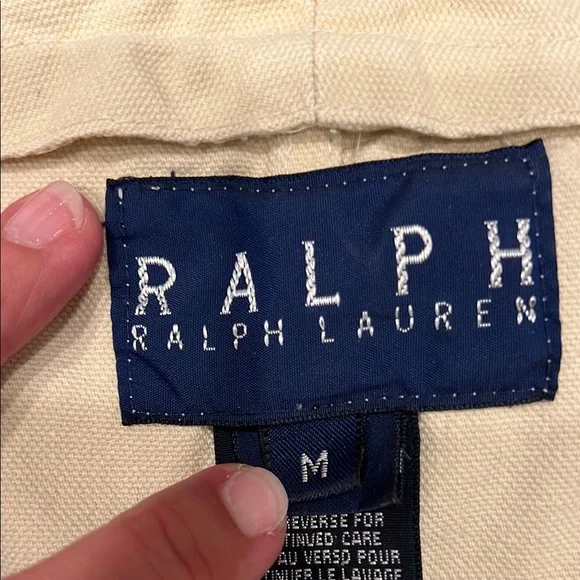 VINTAGE Ralph Lauren Beige Utility Vest - Picture 3 of 4